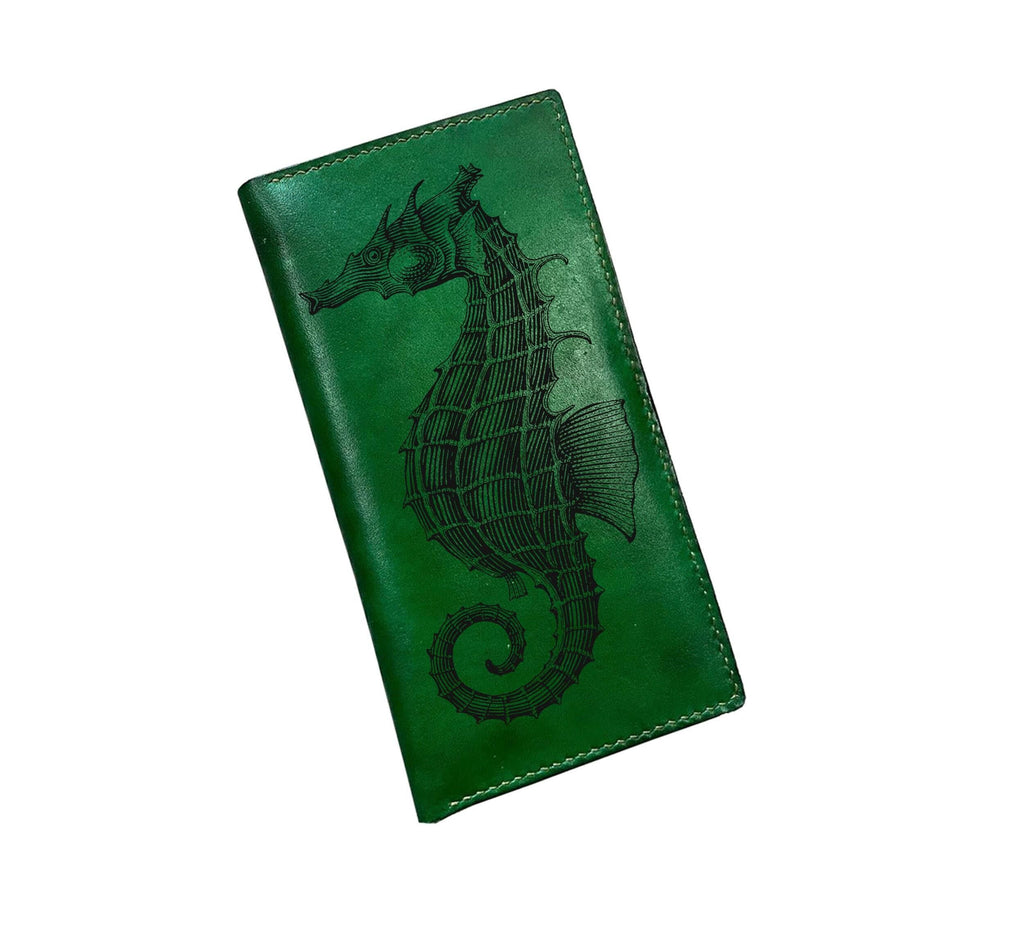 Ray Fish Art Leather Wallet: Personalized Engraved Gift