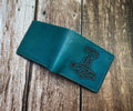 Personalized Leather Wallet: Viking Norse Runes, Celtic Gift