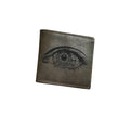Eye Icon Leather Wallet, Personalized Gift for Him