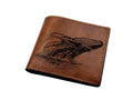 Whale Leather Wallet, Handmade RFID Blocking Wallet, Animal Art