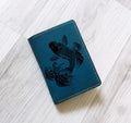 Handmade Leather Koi Fish Wallet, Japanese Style, Personalized Gift