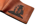Personalized Leather Bifold Wallet, Star Wars Anakin Skywalker, Handmade