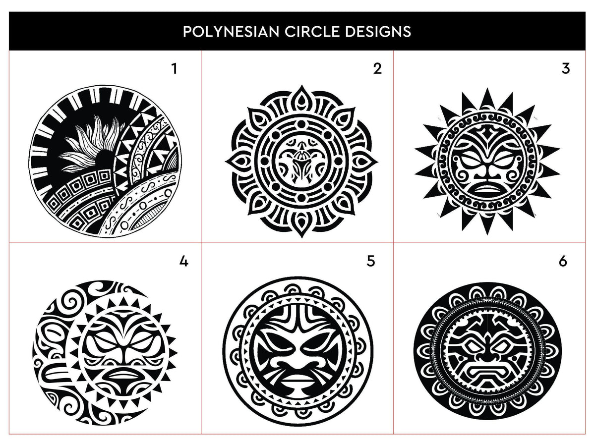 Polynesian Sun & Moon Leather Wallet: Tribal Bifold Wallet