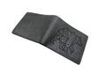 Personalized Leather Wallet: Low Polygon Bear Art, Handmade