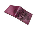 Lionfish Art Leather Wallet: Personalized Bifold ID Card Wallet