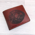 Handmade Leather Doctor Strange Wallet, Personalized Marvel Gift