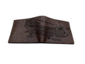 Handmade Leather Wallet, Military Aircraft Art, Personalized Gift