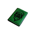 Handmade Leather Wallet: Personalized Celtic Triquetra Norse Runes