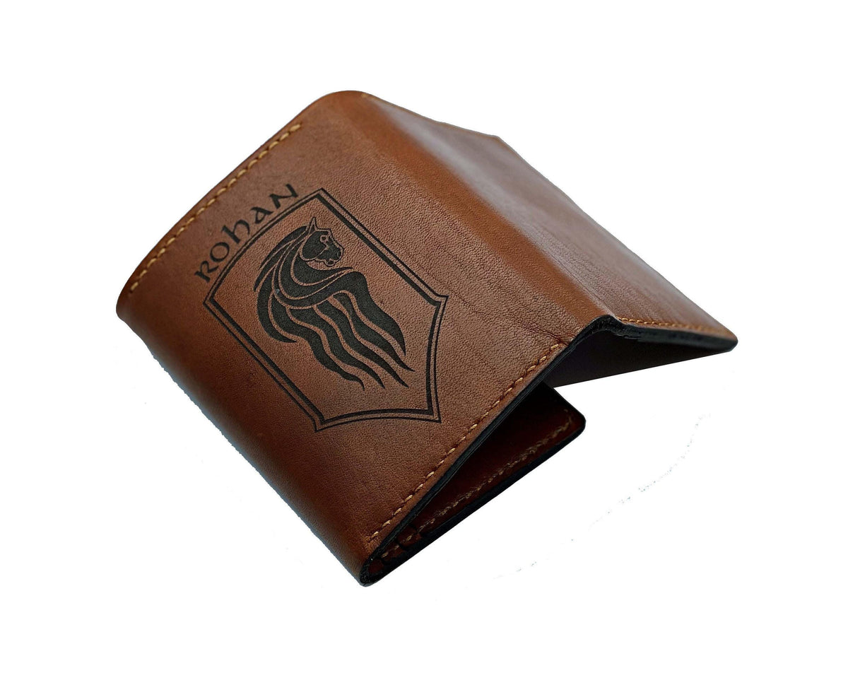 Horses of Rohan Leather Wallet – Handmade Lord of the Rings Gift
