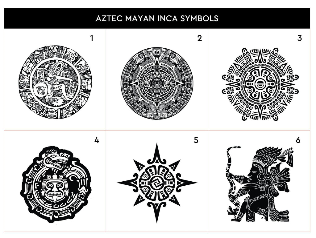 Engraved Leather Men's Wallet: Sun & Star Incan Mayan Symbol