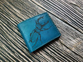 Custom Leather Wallet: Stag Beetle Art, Animal Lover Gift