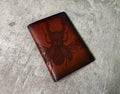Stag Beetle Leather Passport Wallet: Handmade Travel Gift
