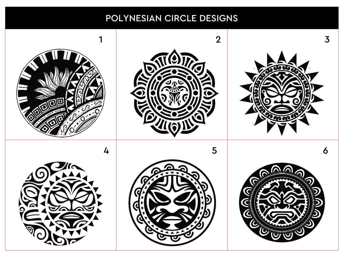 Personalized Leather Wallet: Polynesian Tribal Design, Handmade