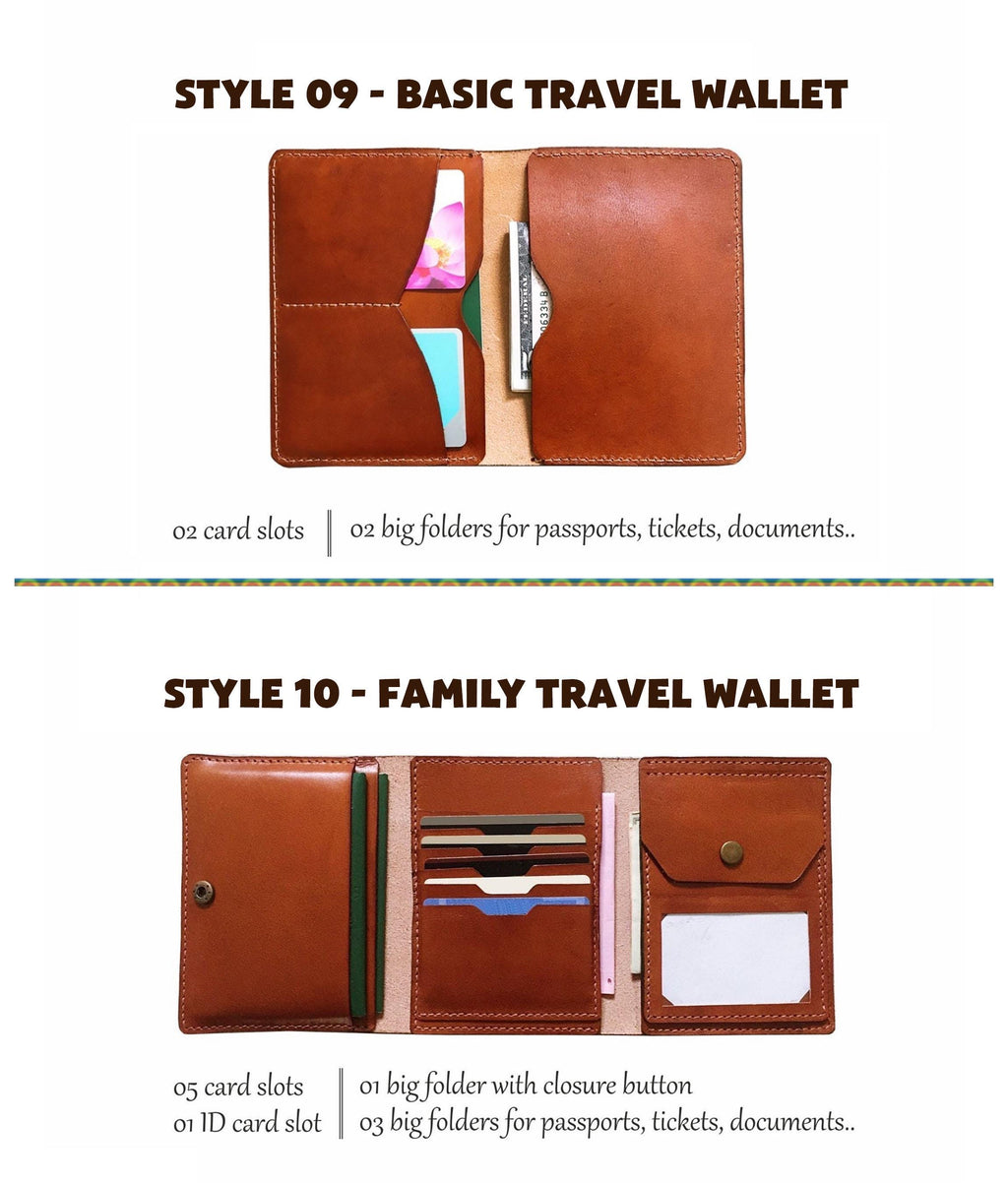 Adventure Typography Leather Wallet, Personalized Gift