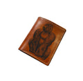 Gorilla Sketch Leather Wallet, Africa Animal Art, Gift for Men